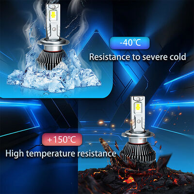 H7 120W Car LED Headlight Bulb High Load Stable Beam Copper Thermal Error Free