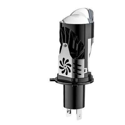 A60 H4 Dual Beam LED Motorcycle Car Headlights With Fish Eye Lens 7500LM High Brightness