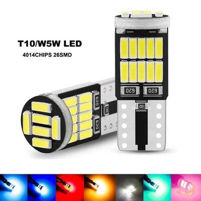 T10 Car LED License Plate Lights 650 Lumens Universal 12V COB Position Lighting