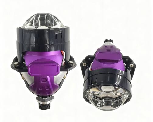 Automotive 2.5 Inch Bi LED Projector Lens Dual Straight Beam High Low Headlight