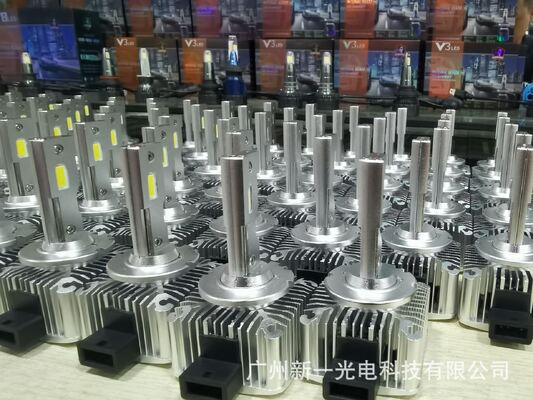 Aluminum Housing 12V D1S LED Headlight Bulb With Laser Lens 6000LM IP68 Waterproof