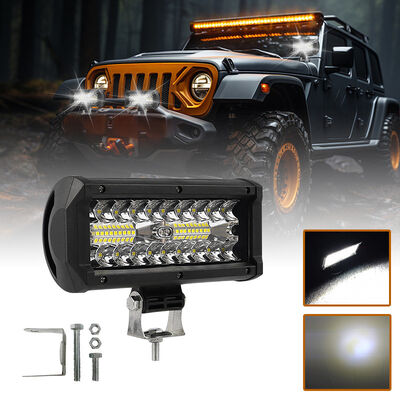 7 Inch High Brightness LED Work Light Bar Spot Beam Off Road Light Bars For Trucks