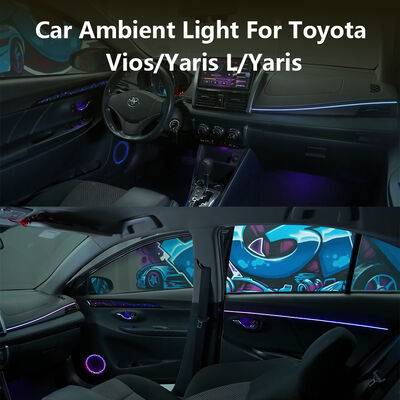 Toyota 2014–2022 Vios Yaris L Vehicle Specific Ambient LED Interior Light Seven Piece Upgrade Kit