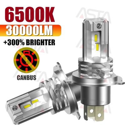 M4 LED Automotive Bulb H7 High & Low Beam with 6000 Lumens, 50,000 Hours Lifespan, and IP68 Waterproof